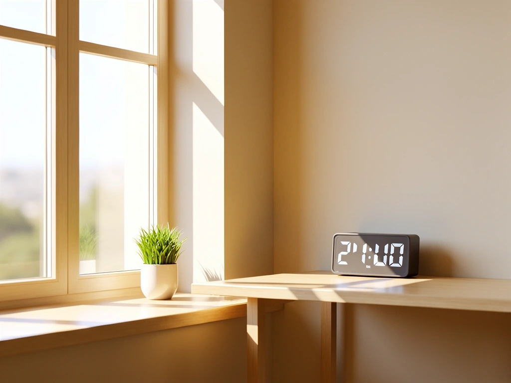 Espacio de trabajo minimalista centrado en el confort lumínico y visual